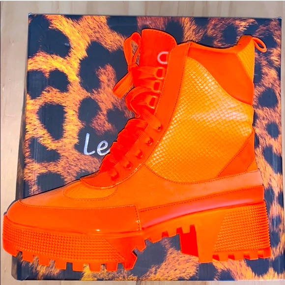Shoes | Lemonade Neon Orange Combat 